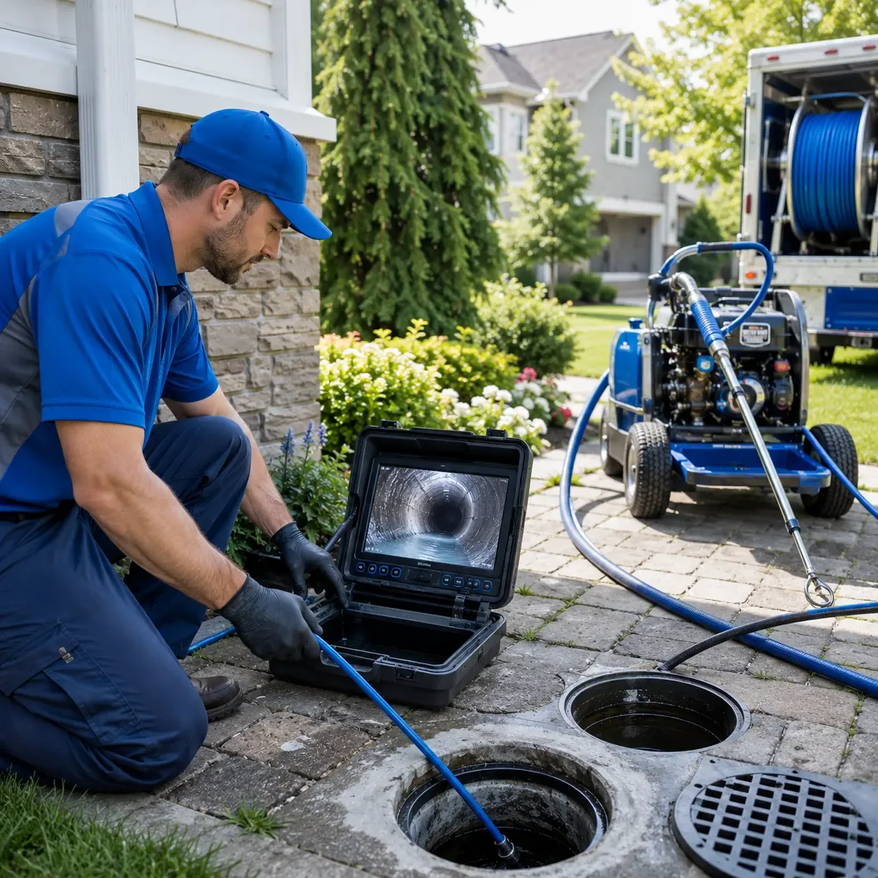 Outdoor drain cleaning professionals serving Alma, NY