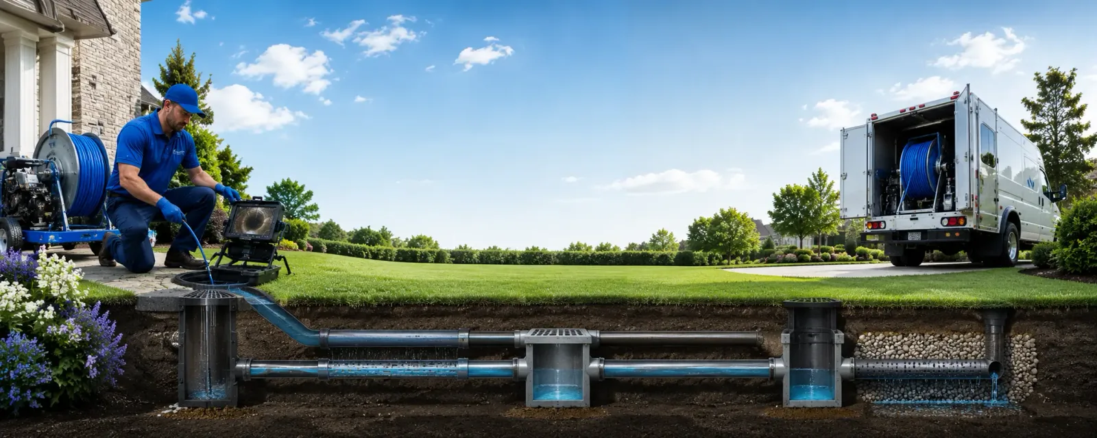 Outdoor drain cleaning information for Alma, NY